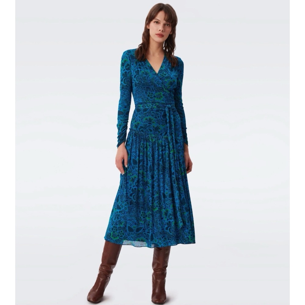 DVF Sabina Mesh Dress